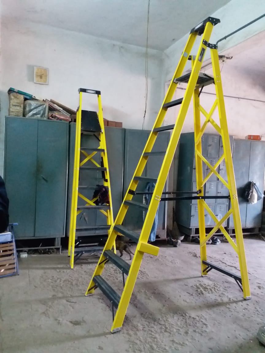 FRP Folding Platform Ladder – Open Position