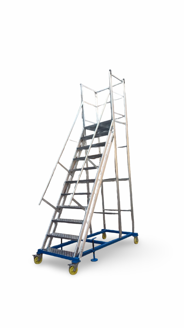 Aluminium Trolley Step Ladder – In Use
